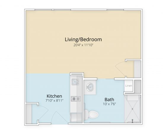 Autumn Glen studio floor plan