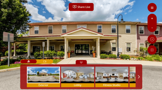 Virtual Tour intro screen