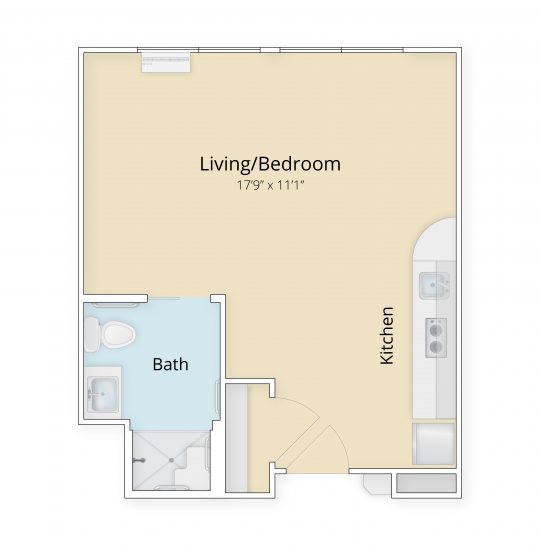 Laurentide studio floor plan
