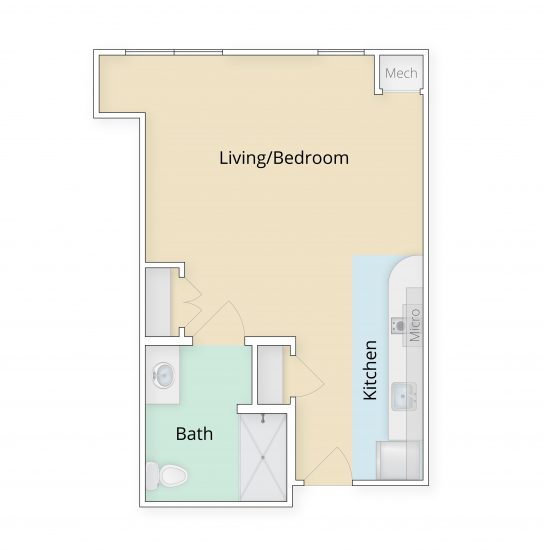 Stroudwater studio floor plan