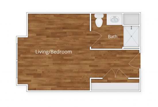Avita Needham studio deluxe floor plan