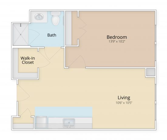 Stonebridge one bedroom floor plan